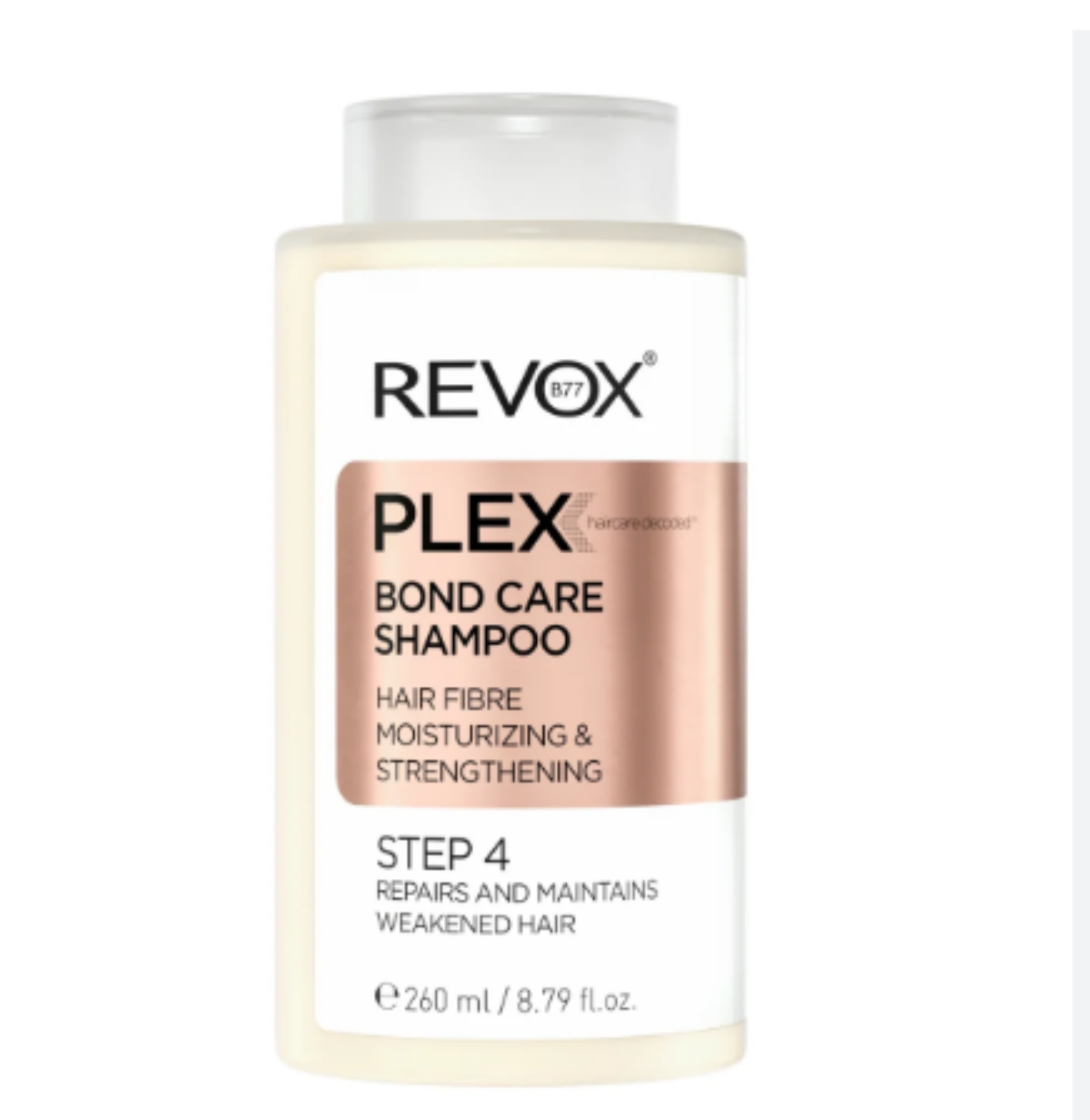 REVOX B77 PLEX BOND CARE SHAMPOO STEP 4, 260 ml REVOX B77 PLEX BOND CARE SHAMPOO STEP 4, 260 ml