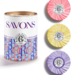 ROGER & GALLET BOITE METAL 3 SAVONS FLEUR DE FIGUIER/FLEUR D'OSMANTHUS/LAVANDE ROYALE 300G