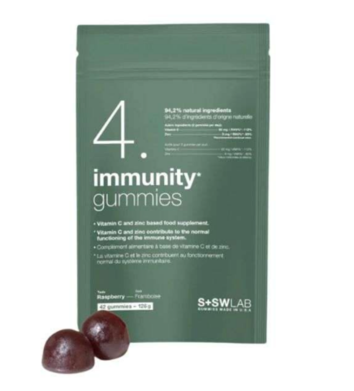 S+SWLAB IMMUNITY 42 GUMMIES GOUT FRAMBOISE S+SWLAB IMMUNITY 42 GUMMIES GOUT FRAMBOISE