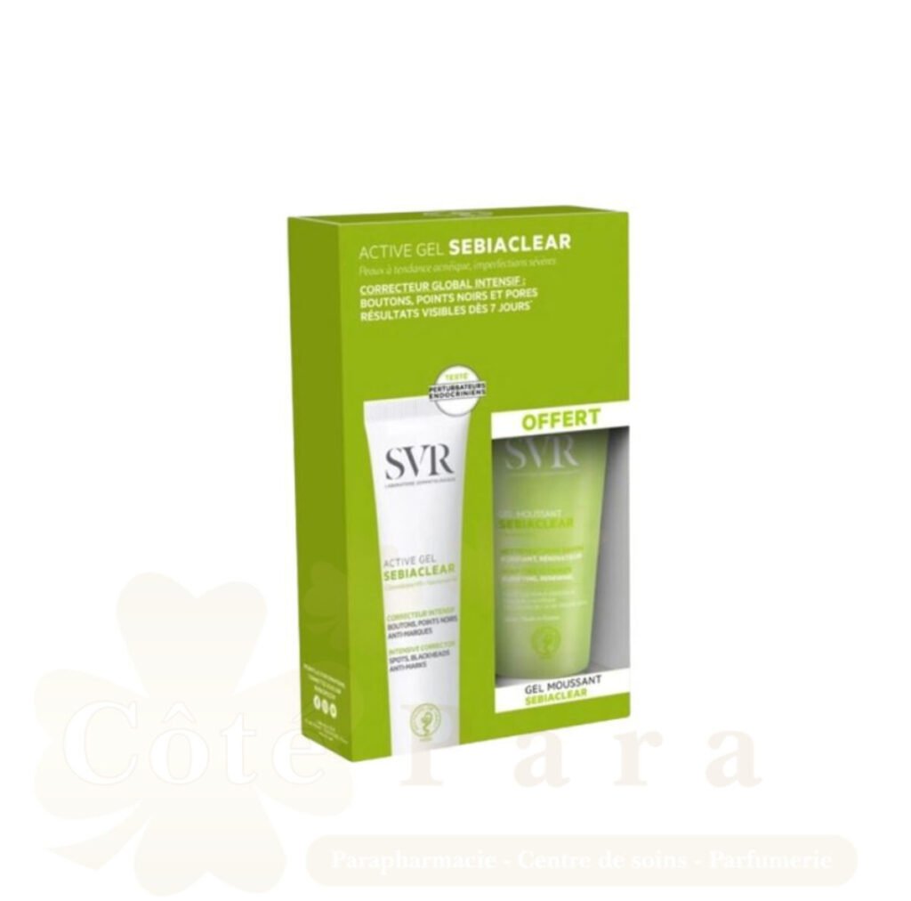 SVR SEBIACLEAR ACTIVE GEL 40ML+GEL MOUSSANT 55ML PROMO