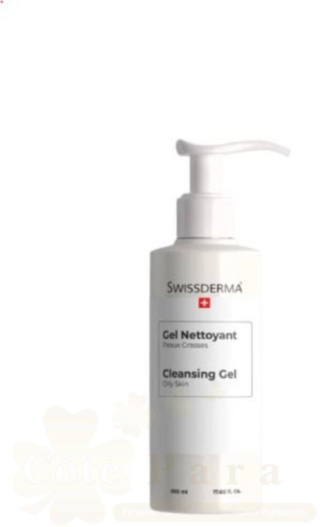 SWISSDERMA GEL NETTOYANT PEAUX GRASSES 500ML