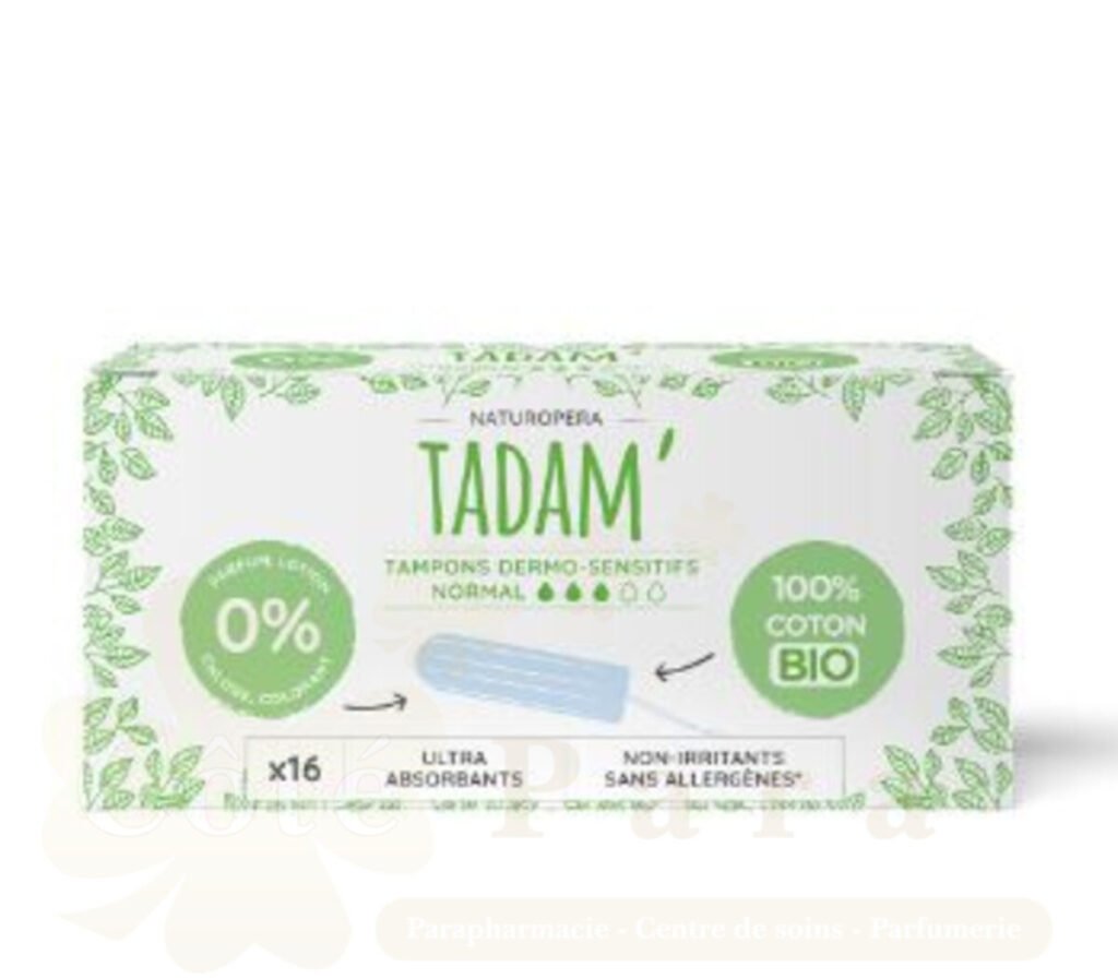 TADAM TAMPONS COTON BIO NORMAL 3 GOUTTES *16U 20510