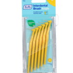 TEPE BROSSETTES INTERDENTAIRES ANGLE JAUNE 0.7MM TAILLE 4 * 6PCS 18240/2