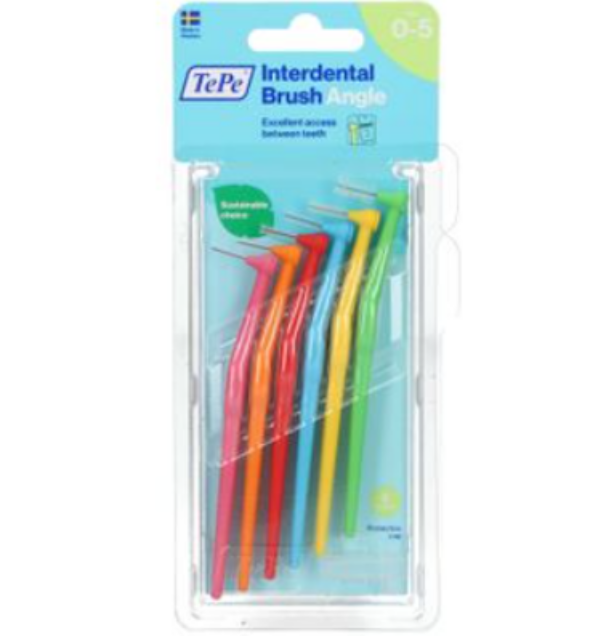 TEPE BROSSETTES INTERDENTAIRES ANGLE MIXT TAILLE 0-5 * 6PCS 18244/2 TEPE BROSSETTES INTERDENTAIRES ANGLE MIXT TAILLE 0-5 * 6PCS 18244/2
