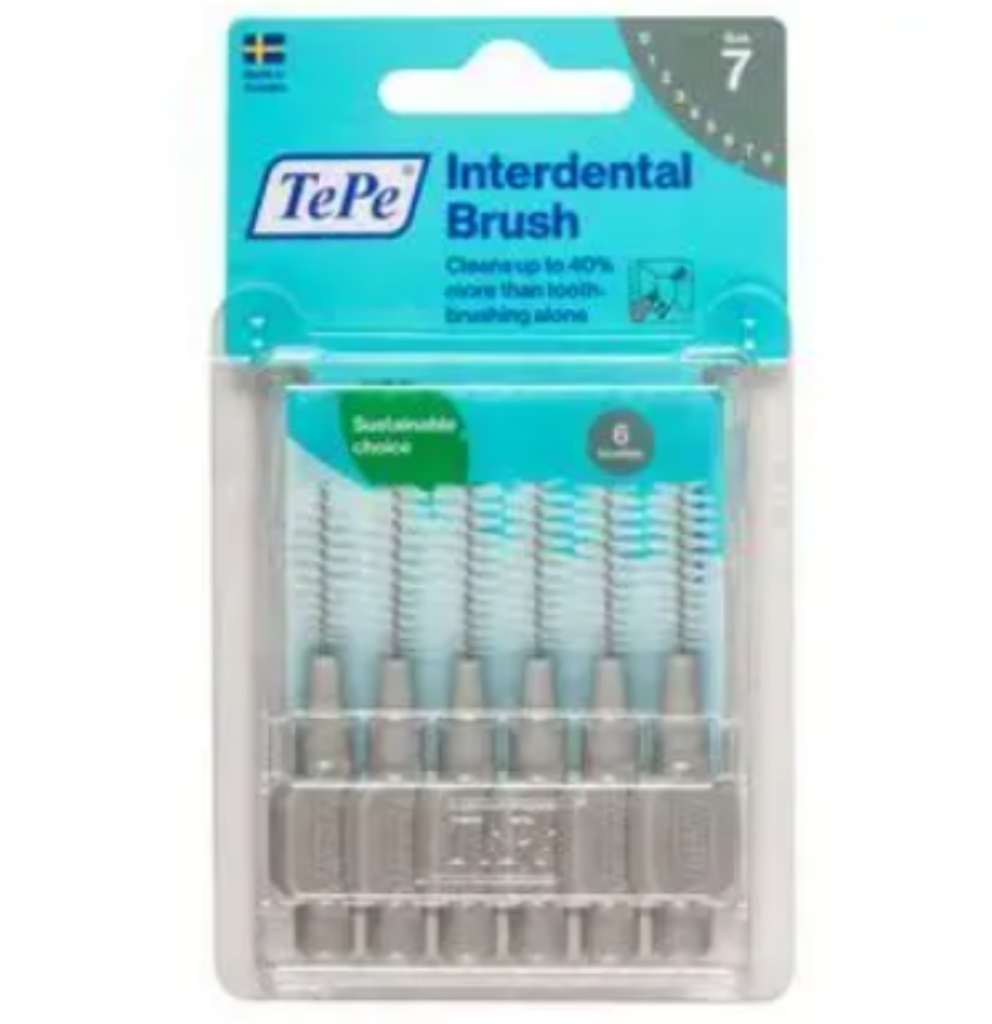 TEPE BROSSETTES INTERDENTAIRES GRIS 1.3MM TAILLE 7 *6 18138/3