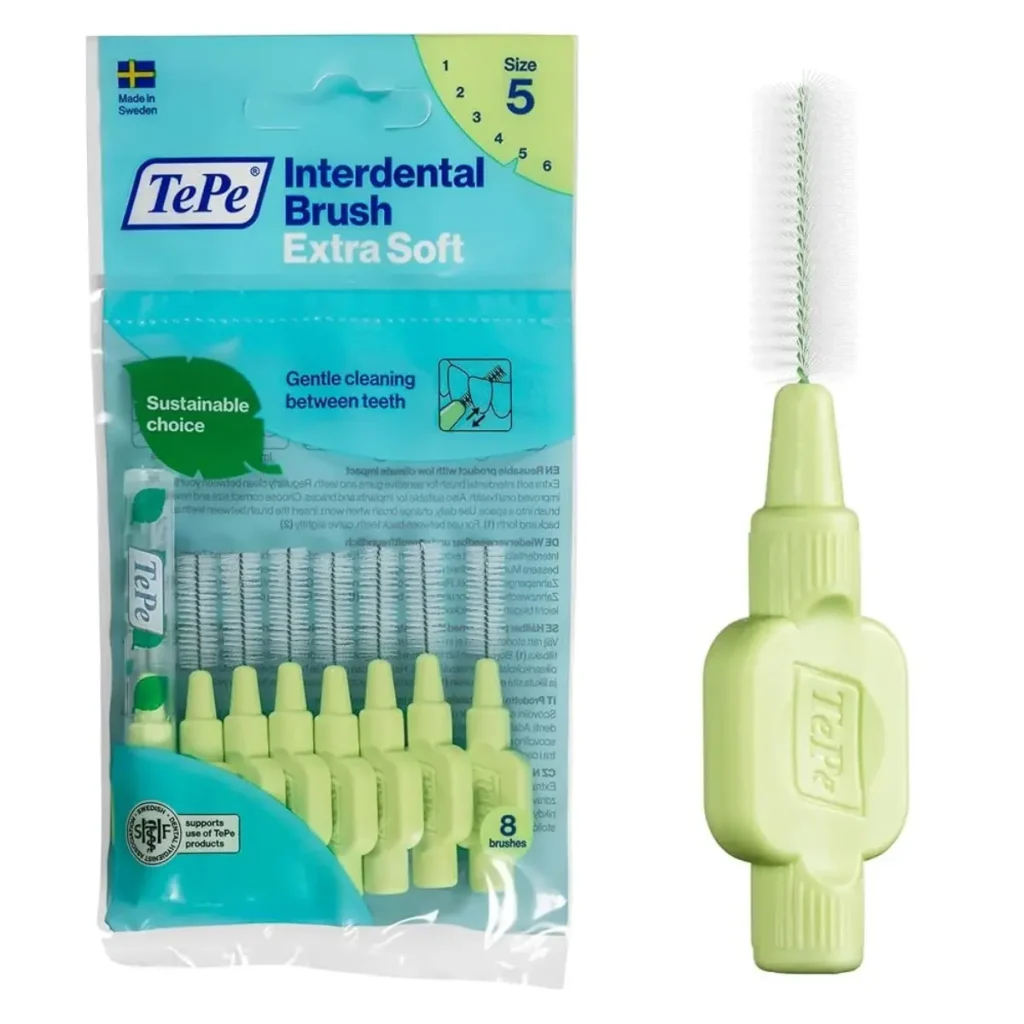 TEPE BROSSETTES INTERDENTAIRES VERT 0.8MM TAILLE 5 *6 18134/3