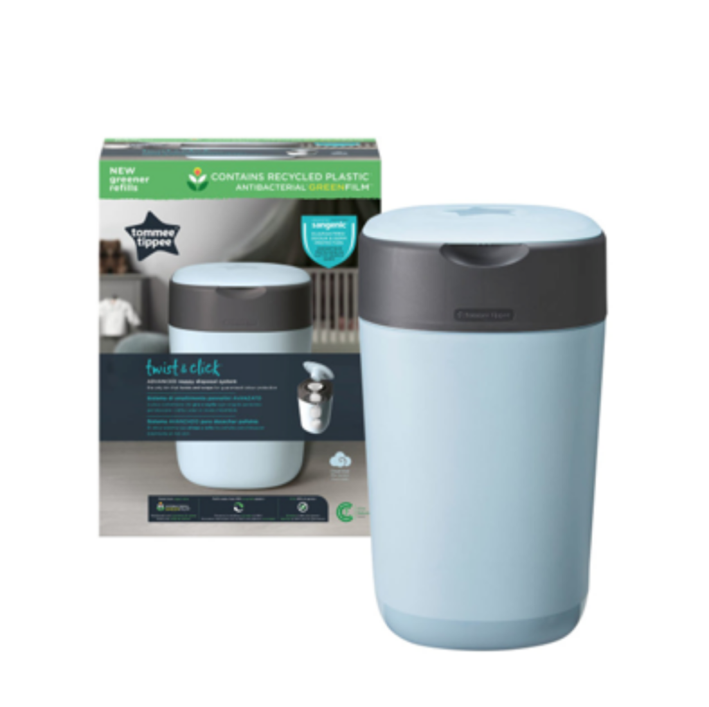 TOMMEE TIPPEE POUBELLE A COUCHES ANTI ODEUR TWIST& CLICK BLEU 85100302-B