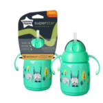 TOMMEE TIPPEE TASSE A PAILLE SUPERSTAR 300ML 6M+ VERT 447830-V