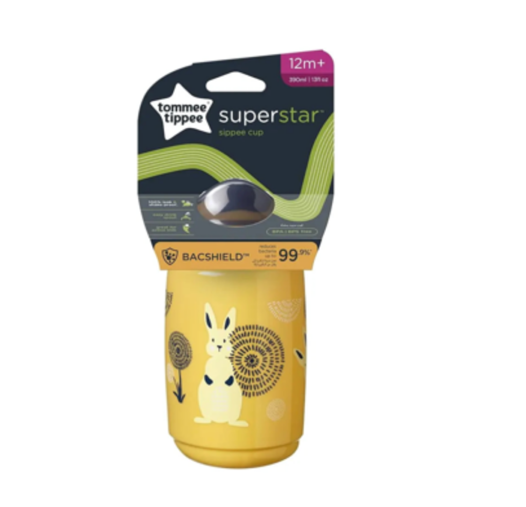 TOMMEE TIPPEE TASSE D'ENTRAINEMENT A BEC 390ML JAUNE 12M+ 447828
