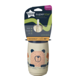 TOMMEE TIPPEE TASSE ISOTHERME A PAILLE SUPERSTAR 12M+ 266ML GRIS 447824-G