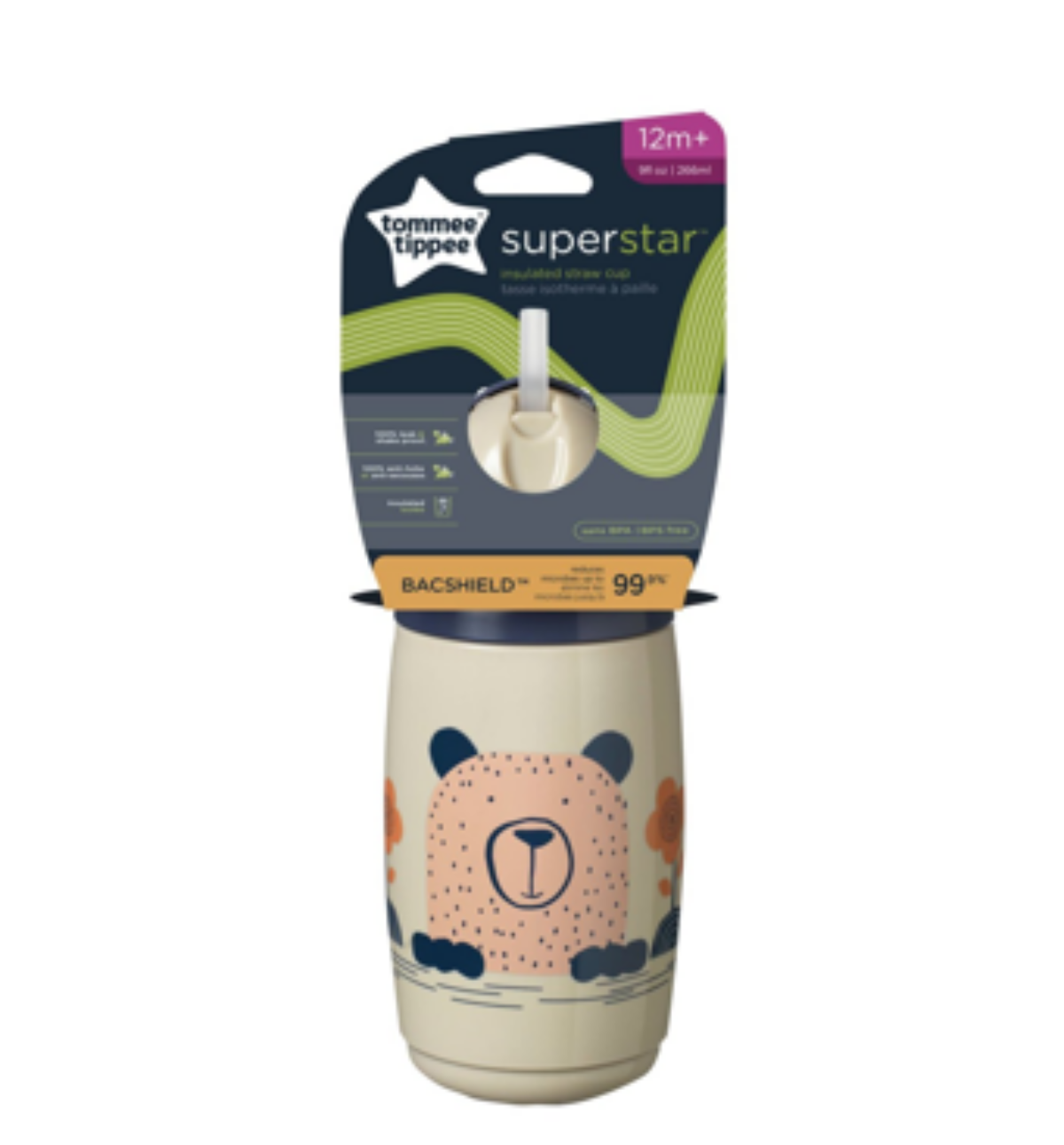 TOMMEE TIPPEE TASSE ISOTHERME A PAILLE SUPERSTAR 12M+ 266ML GRIS 447824-G TOMMEE TIPPEE TASSE ISOTHERME A PAILLE SUPERSTAR 12M+ 266ML GRIS 447824-G