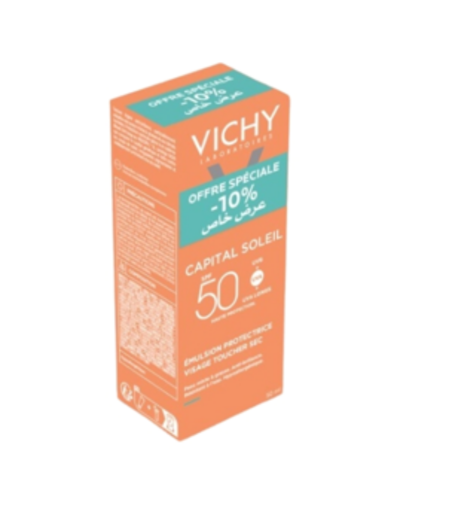 VICHY CAPITAL SOLEIL CREME TOUCHER SEC INVISIBLE 50ML (PROMO -10%)