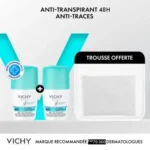 VICHY DEO BILLE ANTI TRANSPIR 48H 50ML LOT DE 2 + TROUSSE OFFERTE