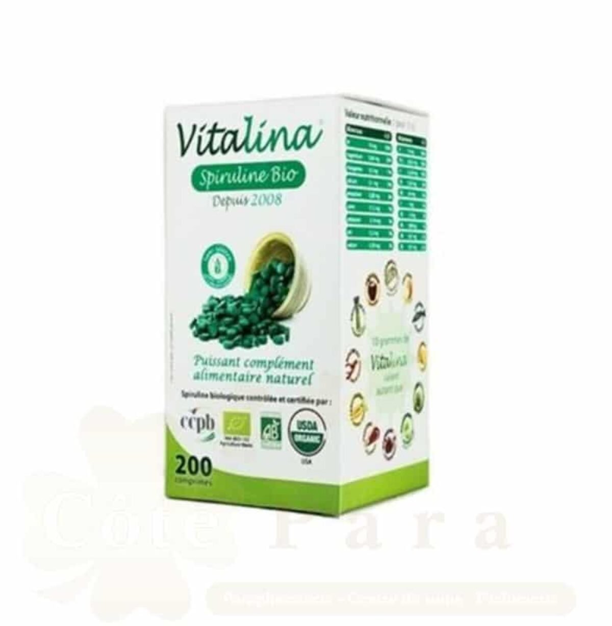 VITALINA SPIRULINE 200 COMPRIMES VITALINA SPIRULINE 200 COMPRIMES