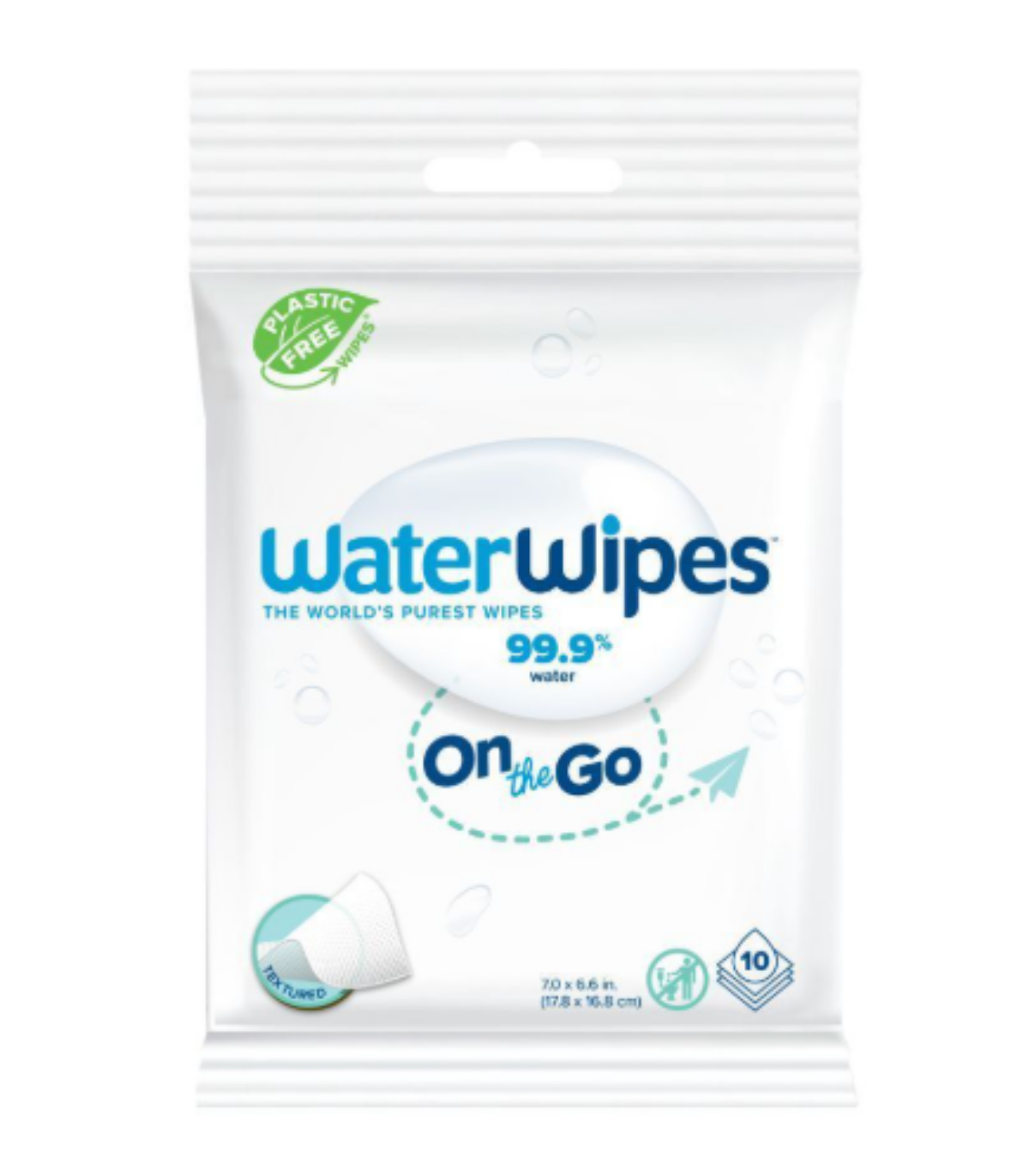 WATERWIPES LINGETTES FORMAT VOYAGE *10 WATERWIPES LINGETTES FORMAT VOYAGE *10